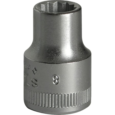 Stahlwille Tools 10 mm (3/8") Socket Size 8 mm L.25 mm, 2010008 02010008